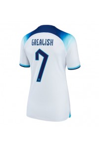Englanti Jack Grealish #7 Jalkapallovaatteet Naisten Kotipaita MM-kisat 2022 Lyhythihainen